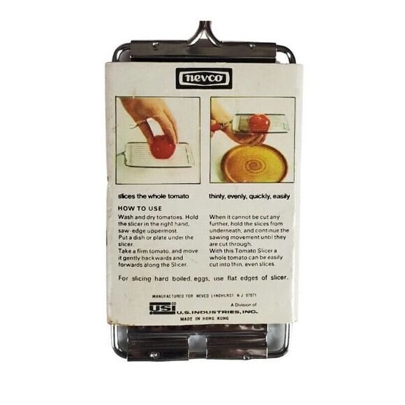 Vintage Nevco Handheld Handy Slicer Vegetable Made In Hong Kong Kitchen Gadget - Picture 4 of 9